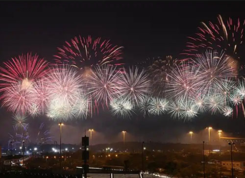 金湖县焰火晚会